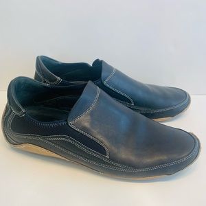 Cole Haan and Nike Navy Blue Genuine leather slip on loafers